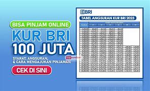 Pinjaman Kur Bri 100 Juta 2023